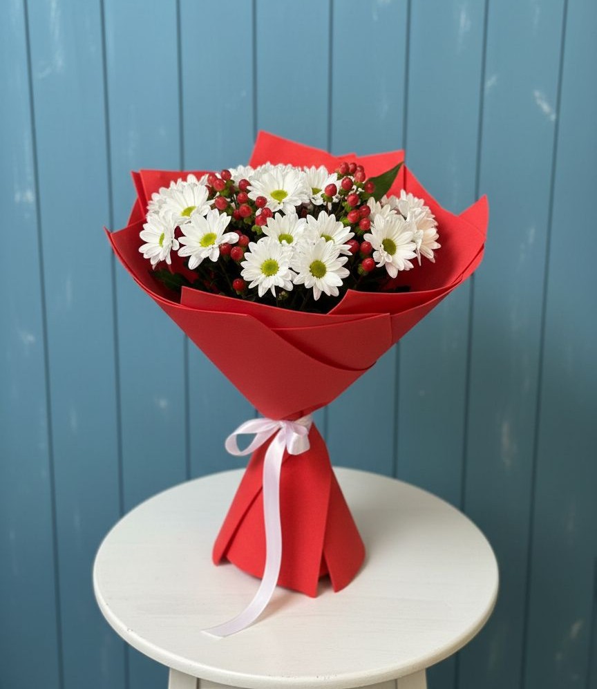 Букет цветов из: Хризантемы в Молчаново