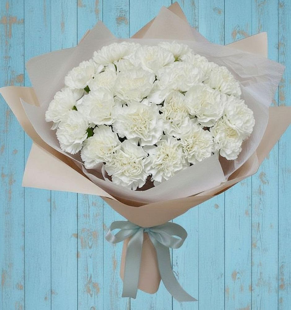 Букет цветов из: Гвоздики в Молчаново