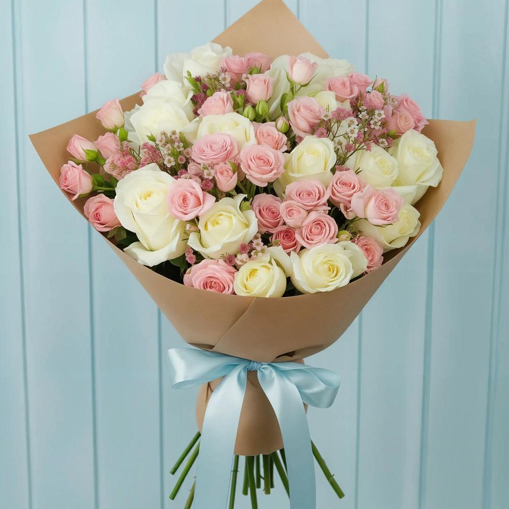 Букет цветов из: Розы в Молчаново