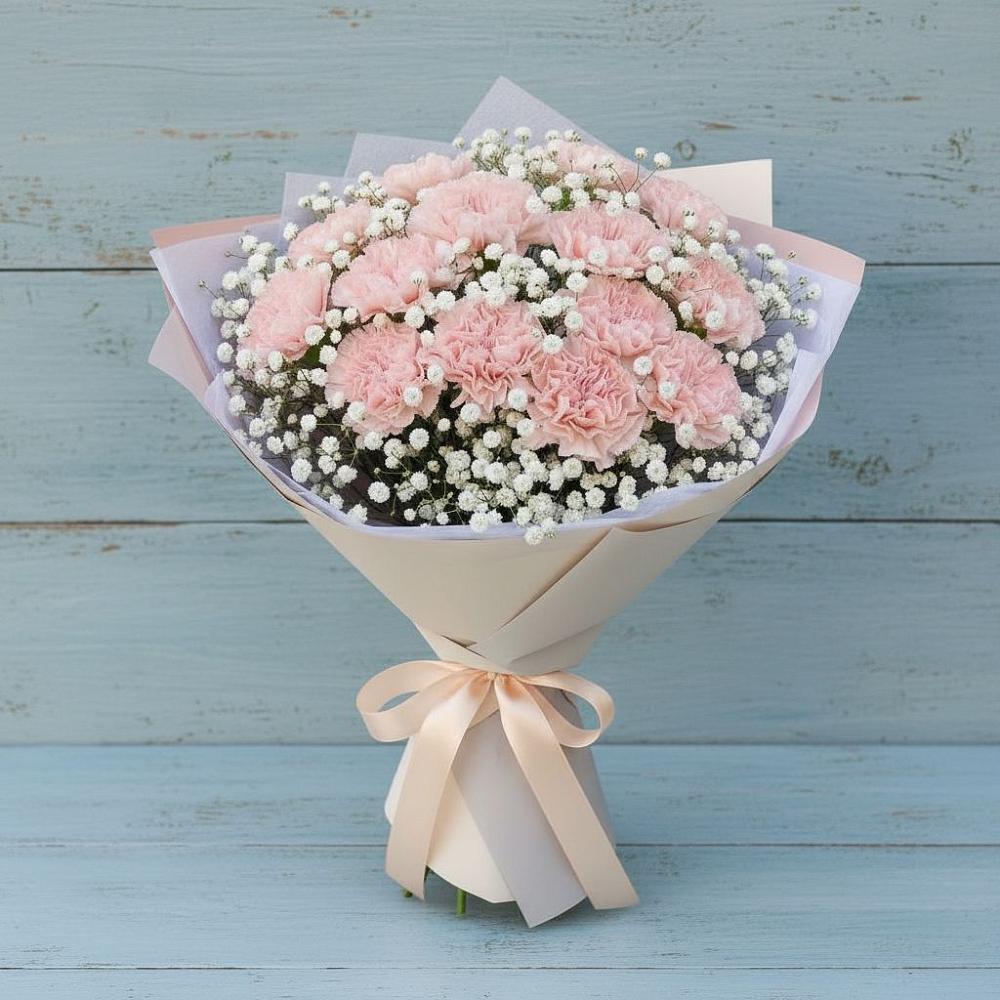 Букет цветов из: Гвоздики в Молчаново