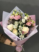 Букет цветов из:  Альстромерии, Розы и Лизиантусы #REPLACE_PRED# Молчаново
