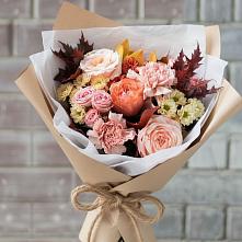 Букет цветов из:  Гвоздики, Хризантемы и Розы в Молчаново