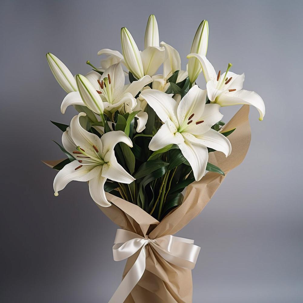 Букет цветов из: Лилии в Молчаново
