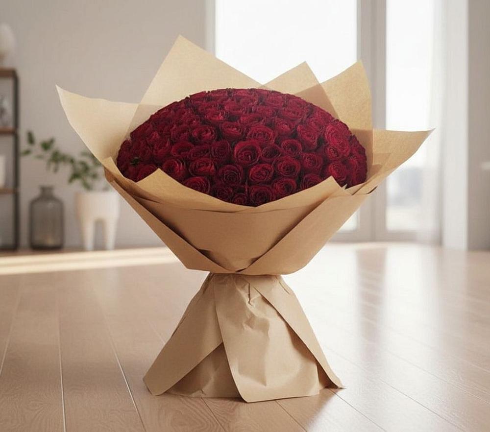 Букет 101 Красная роза в Молчаново