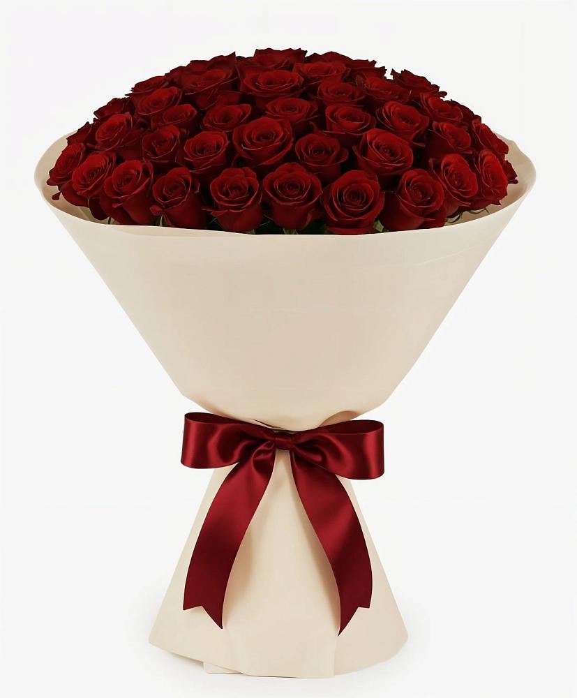 Букет 101 Бордовая роза Блэк Бакарра в Молчаново